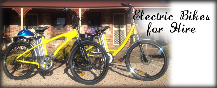 Langmeil Cottages Electric Bikes for Hire